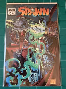 IMAGE COMICS: SPAWN #15 CASI NUEVO+ (Todd McFarlane) Embolsado y Embarcado/Mailer Gemini - Imagen 1 de 2