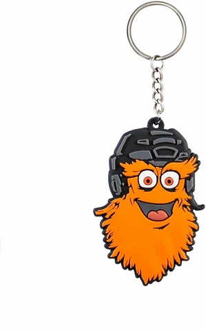 Evergreen Philadelphia Flyers Mascot Gritty Rubber Keychain Cover