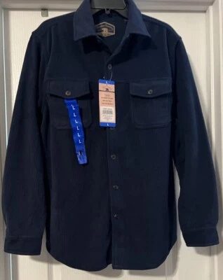 Freedom Foundry Hombres Camisa Chaqueta Chaqueta Lg Azul Polar Felpa Forrada Sherpa Foto 1 de 4