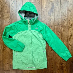 The North Face Girls Green Colorblock Waterproof Rain Jacket Size XL - Picture 1 of 7