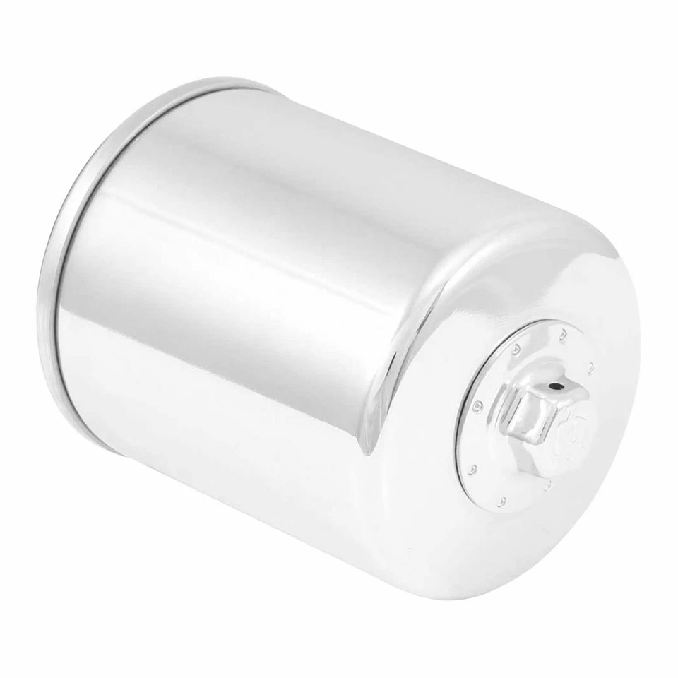 Chrome K&N Oil Filter for Harley FLHRSE3 Screaming Eagle Road King 2007 - Imagem 1 de 1