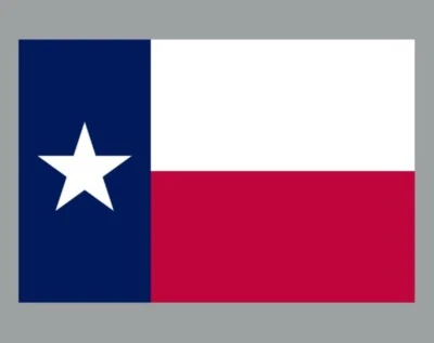 TEXAS HART DESIGNS Texas Flag Die Cut Glossy Fridge Magnet