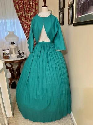 Chaqueta y falda Zouave de recreación de la Guerra Civil solo talla 14 Foto 1 de 3