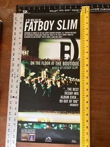 FATBOY SLIM On The Floor Of The Boutique RARE PROMO POSTER cd lp moby - Picture 1 of 2