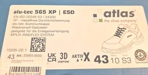 atlas sicherheitsschuhe 43 Sl 565 XP - Bild 1 von 2