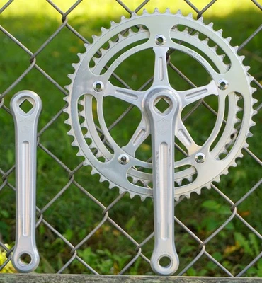 Juego de bielas Campagnolo vintage NR 52T 44T 170 mm manivela Strada Eroica Bianchi Cinelli Foto 1 de 4