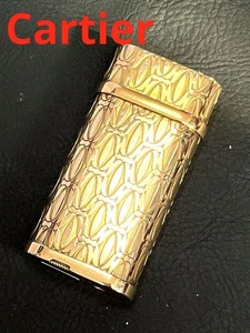 Encendedor de gas Cartier dorado con patrón integral - Imagen 1 de 13
