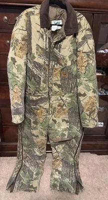 Vintage Duxbak quilted inside Coveralls XXL Regular RealTree Camo - Image 1 of 4