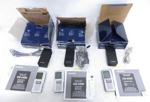 Olympus Digital Voice Recorders DS-2400 DS-2500 * Tested Working, 2GB Cards - Picture 1 of 9