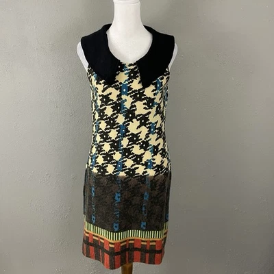 Aryeh Knit Pullover Tunic Dress Size M Geometric Sleeveless Anthropologie Boho - Image 1 of 4