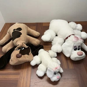Vintage tonka pound puppies 1980’s 18” And 9” White Poodles ￼ - Picture 1 of 21