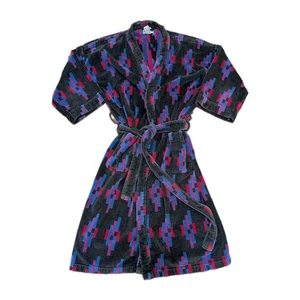 *VINTAGE* SEARS Roebuck Co  - Mens Robe Bathrobe Kimono Belted AZTEC - ONE SIZE - Picture 1 of 10