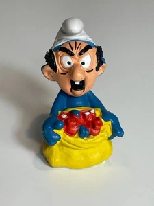 Puffo 2" Halloween 1984 trucco maschera gargamella PVC figura PEYO Schleich - Foto 1 di 5