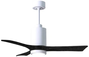 42" Matthews Patricia-3 Gloss White Matte Black Remote LED Ceiling Fan - Picture 1 of 1