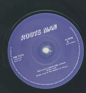 " MESSAGE FROM THE CONGO." bobby soul & the righteous flames. ROOTS MAN 7in. - Picture 1 of 2