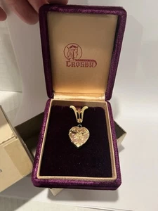 Vintage WW2 Crosby Gift for a Sweetheart Jewelry Heart Pin Brooch W/ Box - Picture 1 of 9