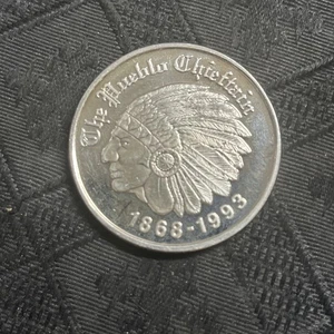 1993 The Pueblo Chieftain 125 anniversary colorado newspaper 1 oz 999 Silver - Picture 1 of 4