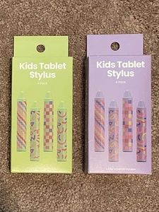 2 Packs Kid Stylus Pens for Touch Screens Smart Watch,Tablet,iPad Crayon Style - Picture 1 of 2