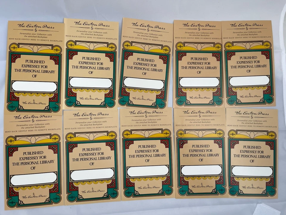 Easton Press Unused Plate Stickers Sticker Ex Libris - Image 1 of 1