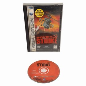 Soviet Strike (Sega Saturn, 1997) Authentic CIB Complete w/ Manual Tested