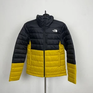 The North Face Men’s M Yellow Black Insulated Jacket Synthetic Puffer Coat Fall - Picture 1 of 11