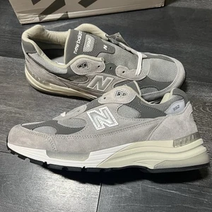 New Balance 992 Made in USA NB Grey Silver Metallic U992GY Men's Size 10 New - Picture 1 of 11