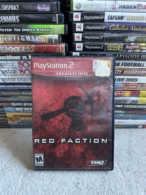 Red Faction (Sony PlayStation 2, 2002) No Manual Tested - Image 1 of 3