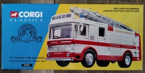 CORGI CLASSICS 1:50 LEYLAND EMERGENCY TENDER SET - ST HELENS FIRE BRIGADE 21901 - Picture 1 of 4