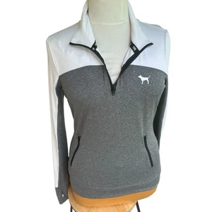 Giacca Victoria Secret P.I.N.K Ultimate Pull Over Track Taglia Medium - Foto 1 di 8