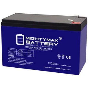 Mighty Max 12V 7AH GEL F1 Battery Compatible with Nightsearcher NS750 Led - Picture 1 of 6