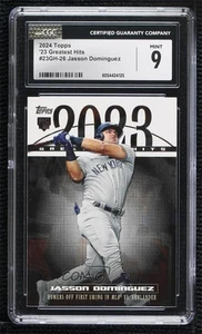 2024 Series 1 2023 Greatest Hits Jasson Dominguez Domínguez CGC 9 Mint Rookie RC - Picture 1 of 3
