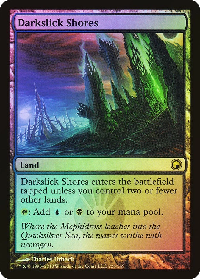 MTG FOIL Darkslick Shores  - Scars of Mirrodin #226 - Image 1 of 1