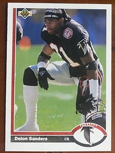 1991 Upper Deck Football DEION SANDERS #154 HOF Falcons  - Picture 1 of 2