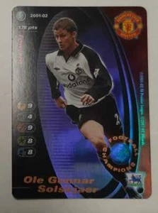 FOOTBALL CHAMPIONS 2001-02 Ole Gunnar Solskjaer Promo Foil Manchester United - Foto 1 di 1