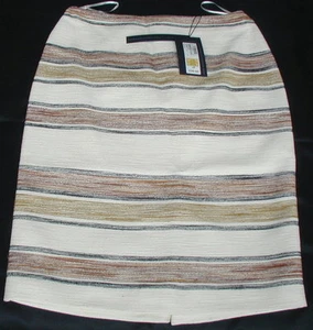 BNWT M&S Marks & Spencer Stunning Ivory Mix Skirt Size 6 Petite Range - Picture 1 of 8