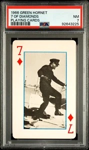 🔥 PSA 7 Near MINT Bruce Lee KATO 1966 Green Hornet Seven Diamonds Playing Card - Picture 1 of 2