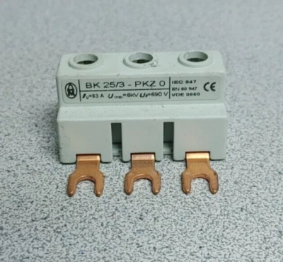 KLOCKNER MOELLER BK 25/3-PKZ 0 TERMINAL CONECTOR BARRA ALIMENTADORA NOVA!! UAU!! - Imagem 1 de 2