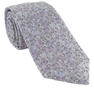 Micro Floral Silk Tie - Picture 1 of 18