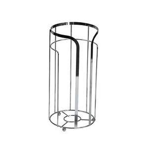 Freestanding Chrome Spare Toilet Roll Paper Holder Bathroom Wire Storage Dante - Picture 1 of 1