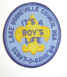1984 SOR Lake Bonneville  Council Patch Mint CC4 - Picture 1 of 1
