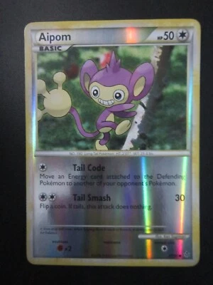 AIPOM REVERSE HOLO POKEMON CARD 43/95 HGSS UNLEASHED NEVER PLAYED COND NM- - Image 1 of 2