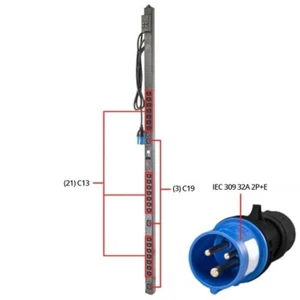 APC – PDU vertical 24 prises – AP7953 - Photo 1/1