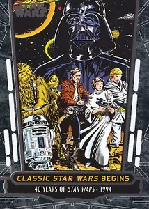 2017 Star Wars 40th Anniversary Card #78 Classic Star Wars Begins - Picture 1 of 1