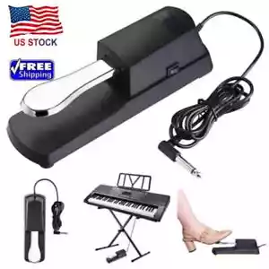For Yamaha Casio Korg Roland Electronic Piano Keyboard Sustain Damper Foot Pedal - Picture 1 of 9