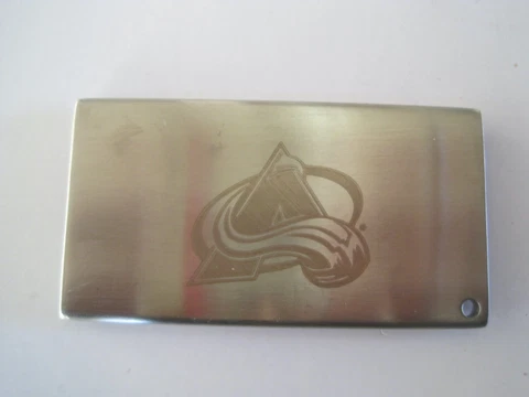 Colorado Avalanche Key Chain Metal No Chain 3" x 1.5" Cover