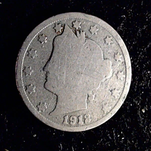 1912 D Liberty Nickel, V Nickel, 5 Cent - Picture 1 of 2