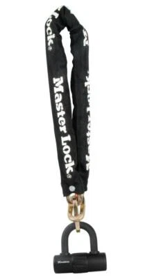 900mm x 10mm Hardened Steel Chain & Keyed Mini Bike U-Lock - 8234EURDPRO - Image 1 of 2