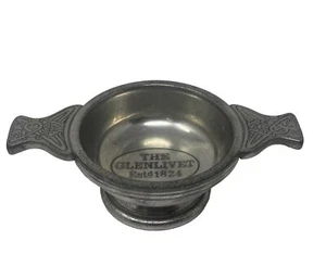 Maniglie tazza ciotola per degustazione whisky celtico The Glenlivet peltro - Foto 1 di 13