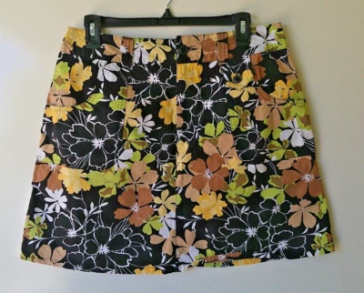 WHITE STAG Yellow Flower Short Skirt Women's 8 - Image 1 of 4