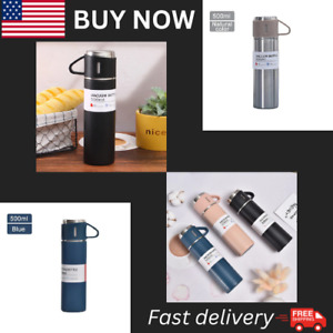 500mlThermo Coffee Travel Mug Stainless Steel Vacuum Flask Double Layer Gift Set